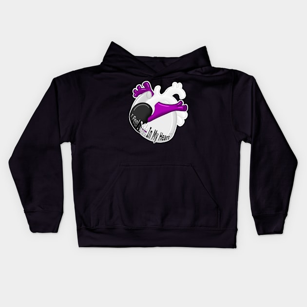 I Feel Pride In My Heart (Demisexual) Kids Hoodie by Nocturn02